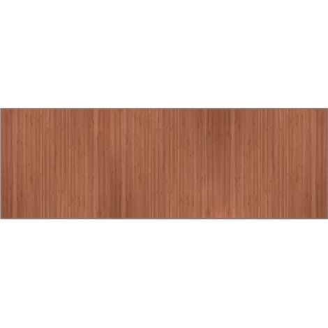 vidaXL Tappeto Rettangolare Marrone 100x300 cm in Bambù