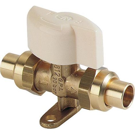 Clesse : Vanne de gas butane et propane entree:M.M20x1,5 Sortie:M.M20x1,5 Raccord RC-FB NF verouillage automatique (1/2)