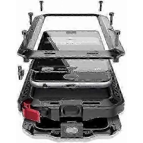 Coque de protection à 360° en aluminium et métal antichoc pour Galaxy S10 (1/5)