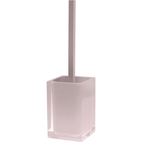 Scopino WC d'appoggio con ciuffo in setole linea Rainbow Gedy RA33 Rosa