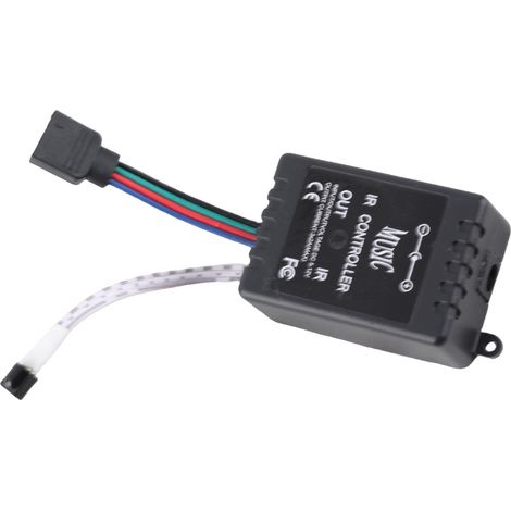 LED-Musiksteuerung mit 20 Tasten, Infrarot-Fernbedienung und Soundsensor für RGB-Streifen (1/5)
