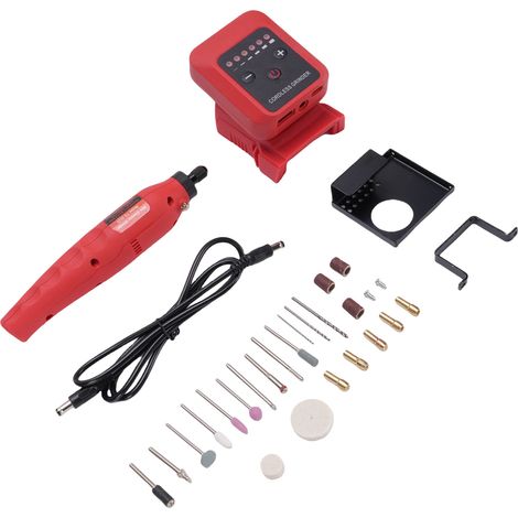 Petite meuleuse sans fil, perceuse alimentée par batterie rechargeable 20 V, outil rotatif 6 000-18 000 tr/min, matrice électrique (1/5)