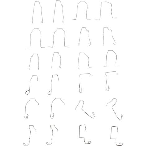 Juego de 24 clips universales de sujeción para bombillas de coche, de acero inoxidable, resistentes a la corrosión, para faros H1, H3, H4 y H7. (1/5)