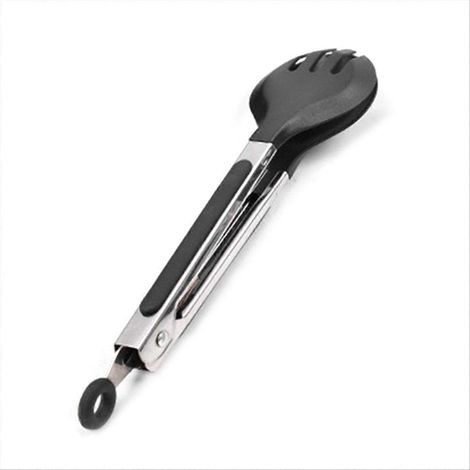 Steel silicone cuisine pinces barbecue clip salade cuisson outil (1/5)