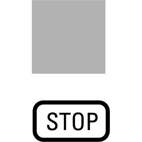 Étiquette à encliqueter transparente STOP EATON 110LQ25