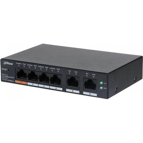 Dahua 6 Porte PoE Cloud Managed Desktop Switch CS4006-4ET-60 (1/3)