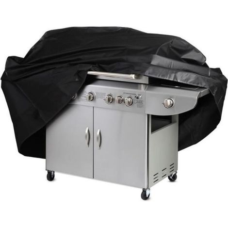Housse de Protection pour Barbecue à Gaz - Bâche Imperméable en Tissu d\'Oxford 210D - Noir - XL/17061117CM (1/4)