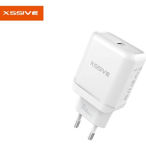 COFI 15W 3A Qucik Charge Charger 3.0 Ladegerät Schnell Stecker + Typ-C Ladekabel weiß (1/3)