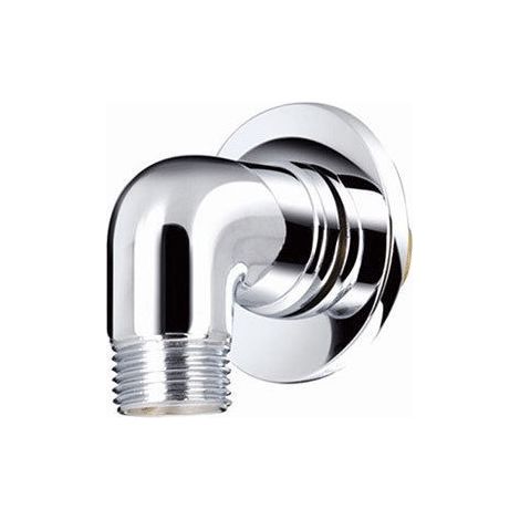 Chrome on Brass Traditional Wall Outlet Elbow Shower Hose Connector Concealed