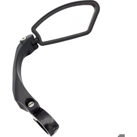 Rétroviseur Vtt - Miroir Réglable 360° - Pour Guidon Plat 21-26 Mm - Acier Inoxydable - Droit