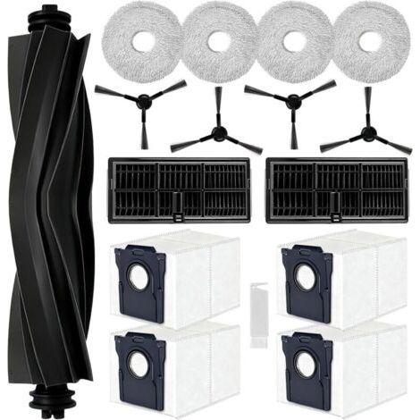 Kit D'accessoires pour Dreame L10s Pro Ultra Heat/ L10s Ultra Gen 2,pour Dreame X30 Ultra/Mova E30 Ultra,1 Brosse Principale,4 Sacs à Poussière,4 Serpillere,2 Filtres, 4 Brosse Latérale (1/5)
