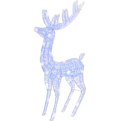 Renne de Noël,Décoration de Noël XXL Acrylique 250 LED 180 cm Bleu CFW98272 (1/5)