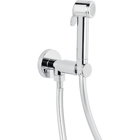 Kit de douche Alfios avec douchette, flexible de douche et support de douchette