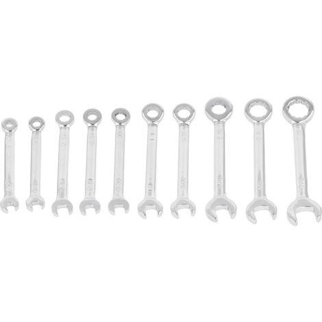 Jeu de 10 clés mixtes flexibles en acier au chrome-vanadium (1/5)