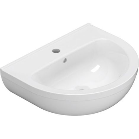 CERAMICA GLOBO Grace lavabo sospeso/colonna 55x45 codice prod: GRN55BI (1/3)