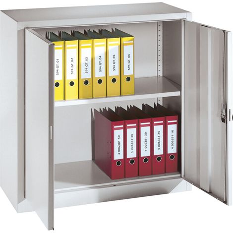 C+P Armoire à portes battantes Série 13, H1000xL935xP400mm, 7035/7035 (1/5)
