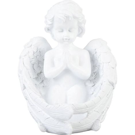 Kerzenhalter-Ornament, niedliche Vintage-Figur eines betenden Mädchens, Tischstatue für Wohnzimmer-Eingangsbereich