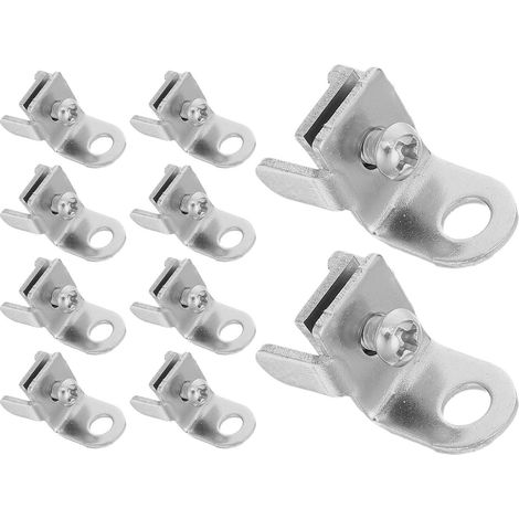 10 Pièces Butée de Rail de Rideau Coulissant en Acier Inoxydable terrasse balcon extérieur (1/5)