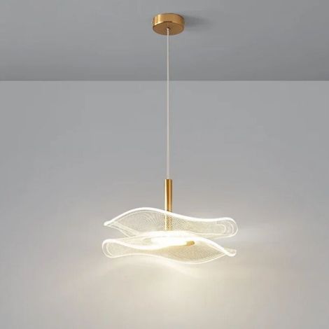 Lustre pour couloir, luminaire LED de style scandinave, luminaire pour baie vitrée d'entrée, pour salle à manger (trois couleurs) (1/5)