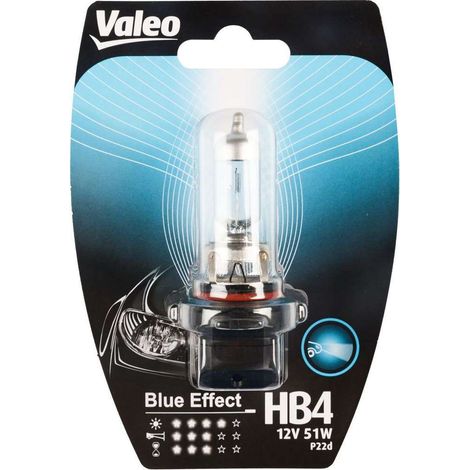 VALEO HB4 lampada singola auto 12V 51W Blue effect attacco P22d Originale