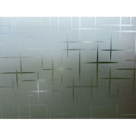 Novotex Film Vitrostatique pour Vitrage Etoiles - Motif Gaufré – 45cm x 2m (1/3)