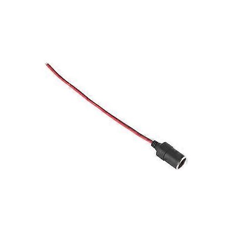 Kfz-Ladegerät, Zigarettenanzünderbuchse, schwarz, mit 26 cm Kabel