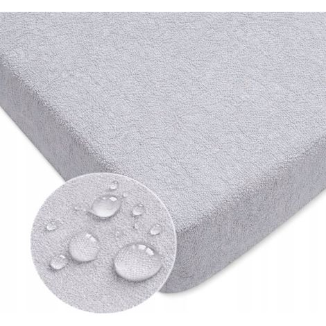 Lenzuolo con angoli per Gondola 90x50 cm impermeabile grigio (1/5)
