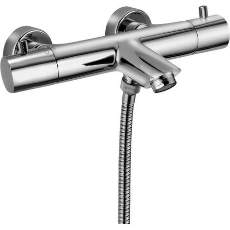 Paffoni Light Serie externe thermostatische Wannenbatterie LIQ022CR  Verchromt - Messing