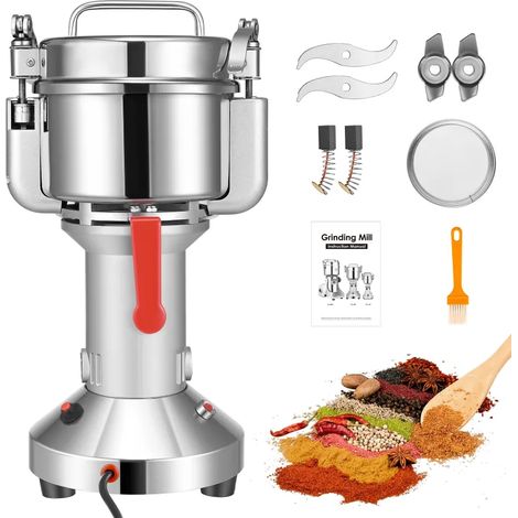 Broyeur à grains électrique portable, 500 g, 220 V, trois lames, idéal pour les céréales, les herbes, les épices et les noix. (1/5)