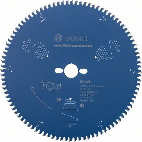 Bosch Lama professionale de sega circolare Expert per Laminato ad alta pressione per laminato de alta pressione, 305 x 30 x 3.2 mm, accessorio de sega circolare