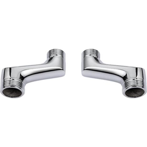 Eccentric Bath/Shower Mixer Fitting, Brass Elbow Fitting Reducer, Adjustable Swivel Arm, 1/2" 3/4" Eccentric Fitting, Toilet Eccentric Fitting (1/3)