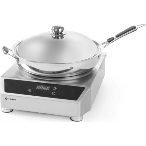 Wok de inducción de 3500 W con sartén de inducción Profi Line - Hendi 239681