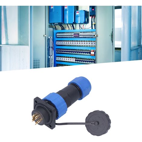IP68 wasserdichter Luftfahrtstecker und -buchse mit vier Löchern, SP20, quadratische mehradrige Lötanschlüsse (männlich und weiblich), 380 V, 5 Leiter (1/5)