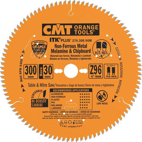276.300.96M LAME CIRCULAIRE  POUR ALUMINIUM HW 300X2.8/2.0X30 Z96 TCG NEG