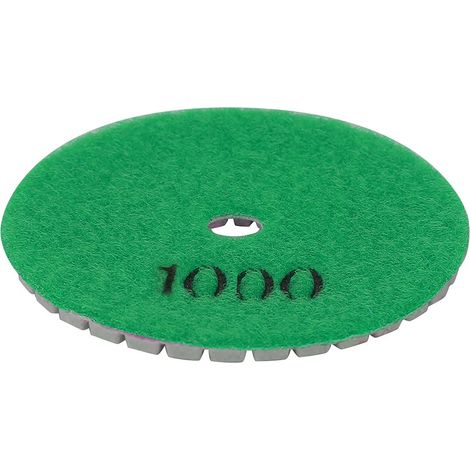 Tampon de Polissage Humide et Sec, Tampon de Ponçage 80 Mm, Disque de Polissage Pierre, de Ponçage Granit Marbre, de Béton Céramique, de Po (1000 grains) (1/5)