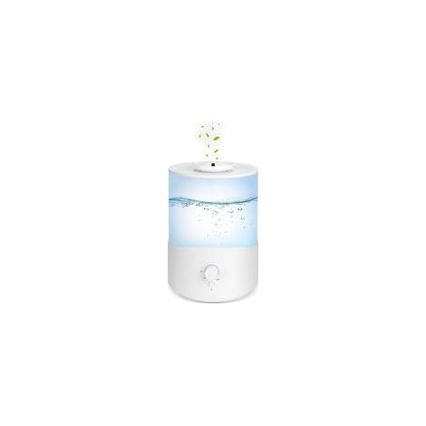Humidificateur d'Air Chambre, Diffuseur Huiles Essentielles, Purificateur Silencieux pour une Ambiance Confortable, capacité de 2,5 L Blanc (1/5)