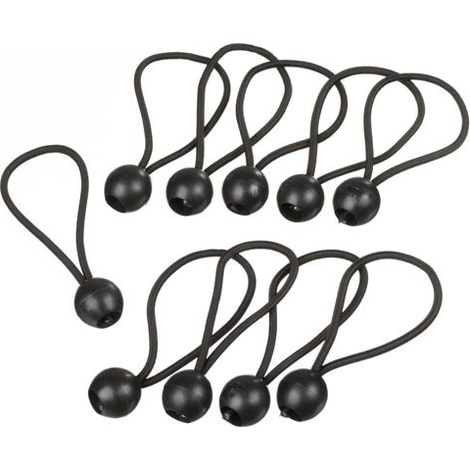 Nature – Fixation élastique en nylon pour nattes et écrans brise vue – 10 unités – Résistante aux intempéries – Installation rapide sans outils (1/5)