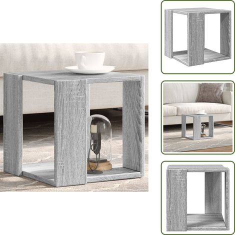 Holz Couchtisch - vidaXL Couchtisch Grau Sonoma-Eiche 32x32x30 cm Holzwerkstoff - Wohnzimmer Couchtisch (1/5)
