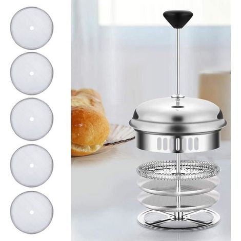 Filtre à Café - Acier Inoxydable - 5Pcs - Maille Ultra Fine - 600 ml (1/4)