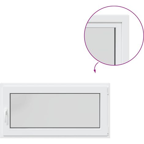 Kellerfenster RISOR 50 x 55 cm PVC und Glas vidaXL