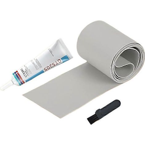 Kit de ruban adhésif de réparation étanche pour matelas gonflables - Kit de réparation ultra-résistant pour matelas pneumatiques, idéal pour les équipements de plein air (gris) (1/5)