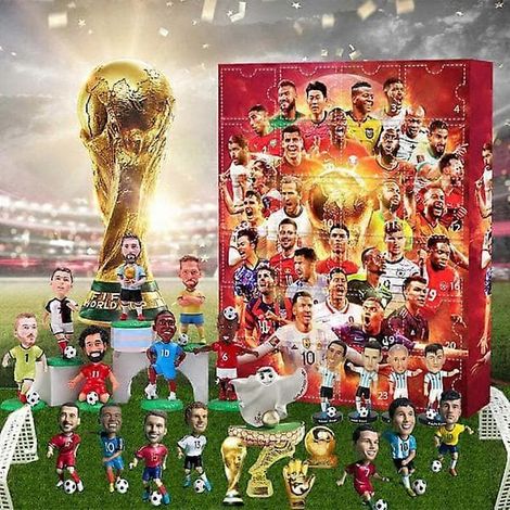 LYERCW - Calendrier de l'Avent Coupe du Monde 2026 - Coffret Surprise Football - Cadeau Compte à Rebours
