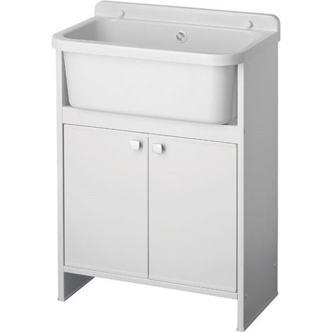 Kit mobile lavatoio in PVC antiacido, misure 55x34x80H (1/10)