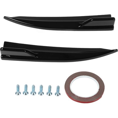 Kit de 2 ailerons de pare-chocs arrière noirs brillants pour BMW Série 3 G2 (1/4)