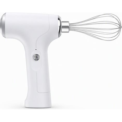 batteur électrique blanc en acier inoxydable modele 2