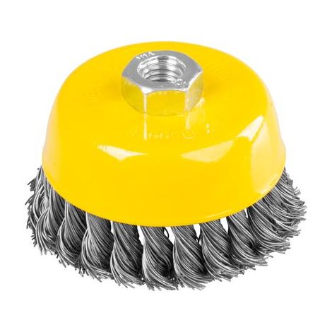 Bürste Strend Pro TCB-500 100 mm, Topfbürste, gezopft, M14x2, Draht 0,35 mm