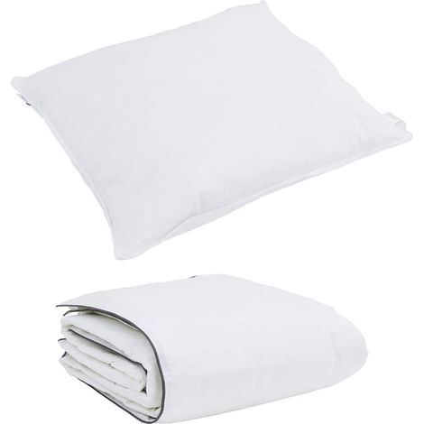Duvet d'hiver avec oreiller 2 pcs,Couette Blanc Plume de canard CFW44212 (1/5)