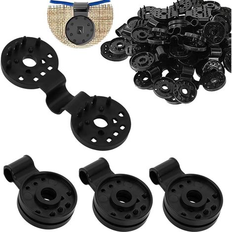 150 clips de fixation robustes pour toile d'ombrage, clips en plastique pour toile d'ombrage, clips de fixation pour toile d'ombrage de serre, clips coupe-vent pour auvent de jardin (1/5)