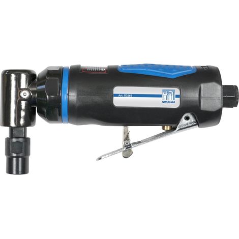 SW-Stahl S3265 Druckluft Stabschleifer I 1/4 Zoll Druckluft-Anschluss inkl. Schnellkupplung I 90° abgewinkelt I 18.000 U/min