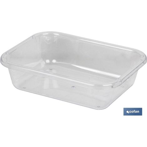 BANDEJA MULTIUSOS MODELO ALBAHACA, VARIAS MEDIDAS, TRANSPARENTE, ORGANIZADOR MULTIUSOS